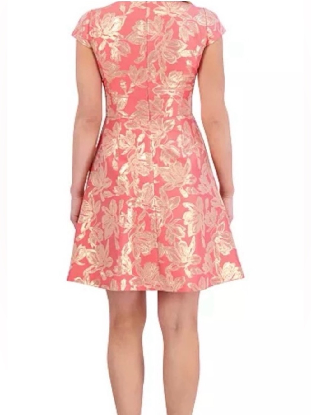 Vince Camuto Floral Jacquard Dress - Picture 2 of 8